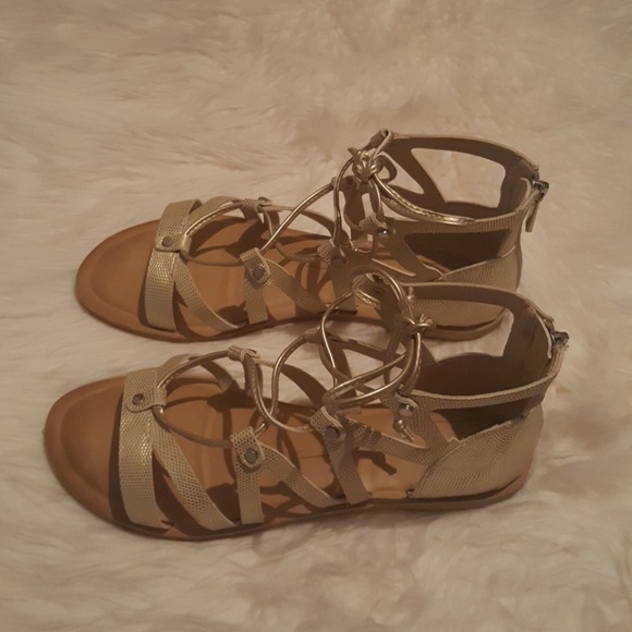 Gladiator lace-up sandals. GUC - Picture 4 of 8